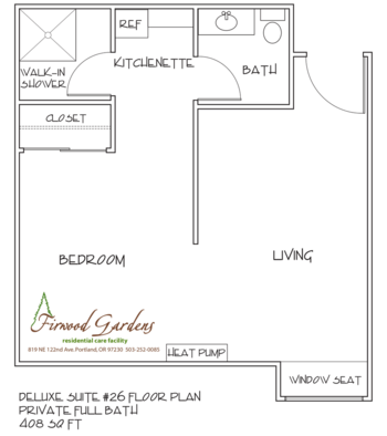 Floorplan of Sapphire at Firwood Gardens, Assisted Living, Portland, OR 4