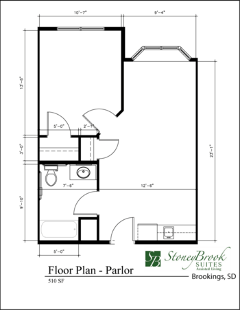 Floorplan of Stoneybrook Suites of Brookings, Assisted Living, Brookings, SD 3