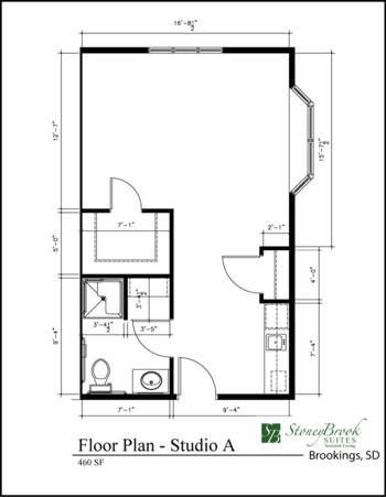 Floorplan of Stoneybrook Suites of Brookings, Assisted Living, Brookings, SD 5
