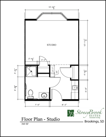Floorplan of Stoneybrook Suites of Brookings, Assisted Living, Brookings, SD 6