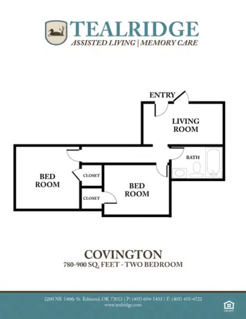 Floorplan of Tealridge Assisted Living, Assisted Living, Memory Care, Edmond, OK 2
