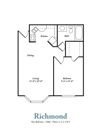 Floorplan of Tealridge Assisted Living, Assisted Living, Memory Care, Edmond, OK 6
