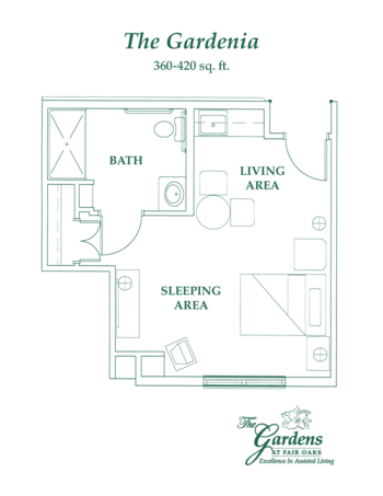 Floorplan of The Gardens at Fair Oaks, Assisted Living, Memory Care, Fairfax, VA 4
