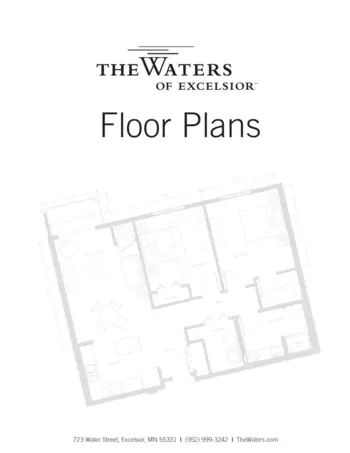Floorplan of The Waters of Excelsior, Assisted Living, Memory Care, Excelsior, MN 6