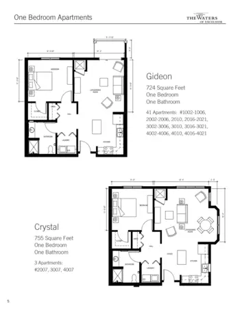 Floorplan of The Waters of Excelsior, Assisted Living, Memory Care, Excelsior, MN 9