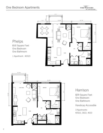 Floorplan of The Waters of Excelsior, Assisted Living, Memory Care, Excelsior, MN 11