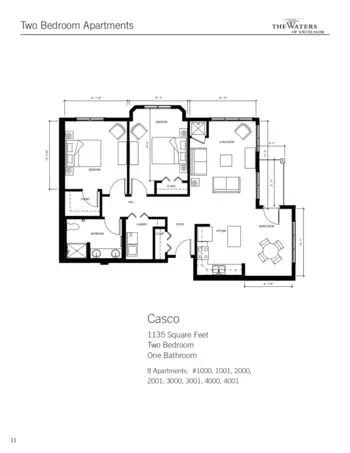 Floorplan of The Waters of Excelsior, Assisted Living, Memory Care, Excelsior, MN 15