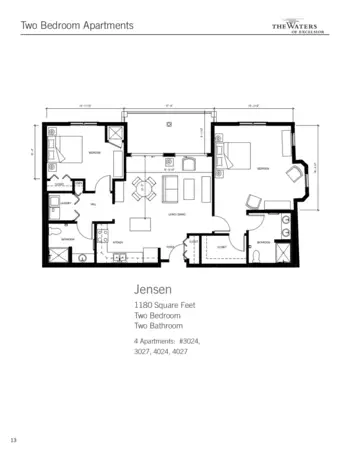Floorplan of The Waters of Excelsior, Assisted Living, Memory Care, Excelsior, MN 17
