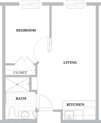 Floorplan of Westview at Ellisville Assisted Living, Assisted Living, Memory Care, Ellisville, MO 3