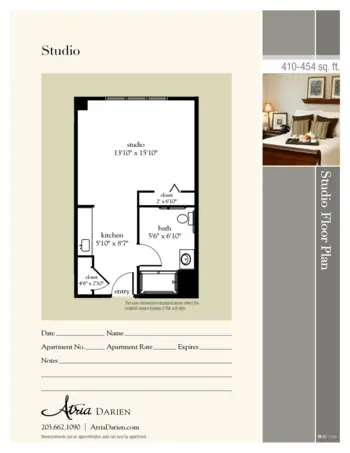Floorplan of Atria Darien, Assisted Living, Darien, CT 1
