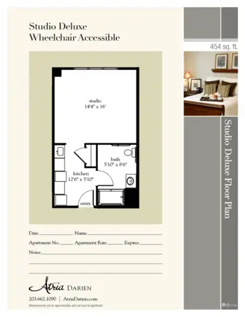 Floorplan of Atria Darien, Assisted Living, Darien, CT 3