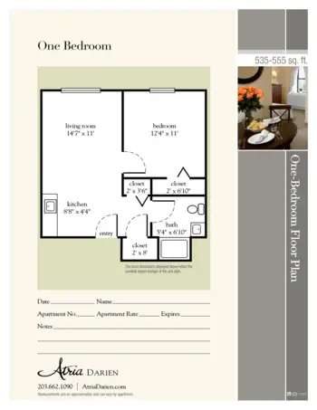 Floorplan of Atria Darien, Assisted Living, Darien, CT 4