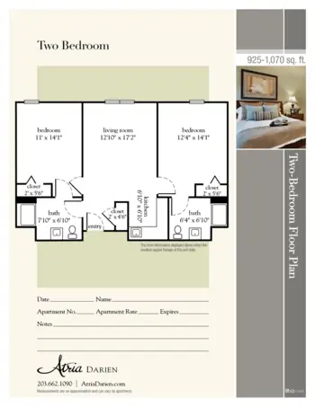 Floorplan of Atria Darien, Assisted Living, Darien, CT 8