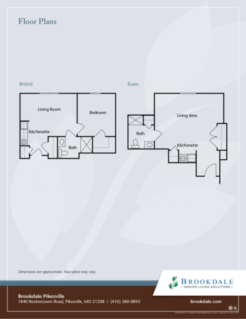 Floorplan of Brookdale Pikesville, Assisted Living, Pikesville, MD 1
