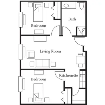 Floorplan of Charlton Place, Assisted Living, Deatsville, AL 2