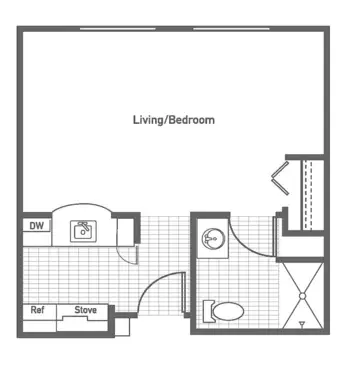 Floorplan of Court at Round Rock, Assisted Living, Round Rock, TX 4