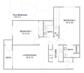 Floorplan of Daystar Retirement Village, Assisted Living, Seattle, WA 3