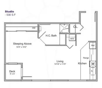 Floorplan of Daystar Retirement Village, Assisted Living, Seattle, WA 7