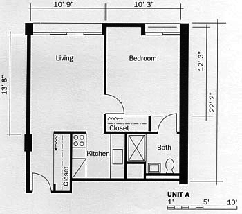 Floorplan of Hamline Hi-Rise, Assisted Living, Saint Paul, MN 2