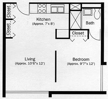 Floorplan of Hamline Hi-Rise, Assisted Living, Saint Paul, MN 3