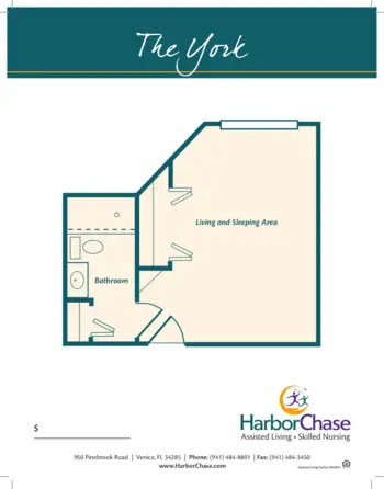 Floorplan of HarborChase of Venice, Assisted Living, Venice, FL 1