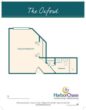 Floorplan of HarborChase of Venice, Assisted Living, Venice, FL 2