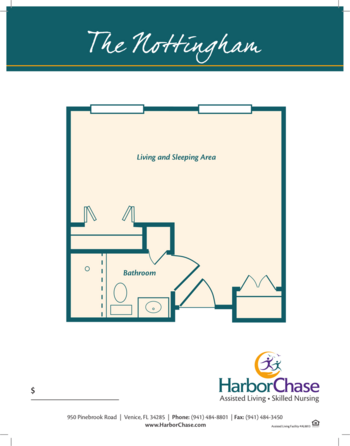 Floorplan of HarborChase of Venice, Assisted Living, Venice, FL 3