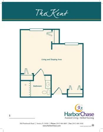 Floorplan of HarborChase of Venice, Assisted Living, Venice, FL 4