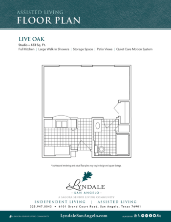 Floorplan of Lyndale - San Angelo, Assisted Living, San Angelo, TX 2