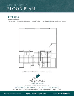 Floorplan of Lyndale - San Angelo, Assisted Living, San Angelo, TX 3