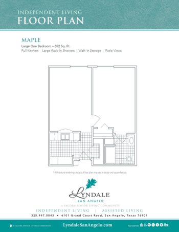 Floorplan of Lyndale - San Angelo, Assisted Living, San Angelo, TX 9