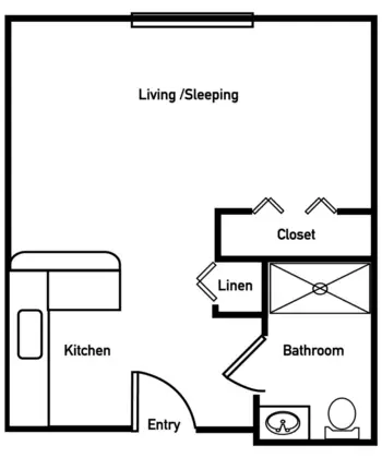 Floorplan of The Cove at Marsh Landing, Assisted Living, Jax Bch, FL 1
