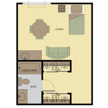 Floorplan of Tri-Cities Retirement Inn, Assisted Living, Memory Care, Pasco, WA 1