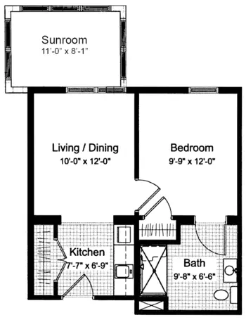 Floorplan of Westview Meadows at Montpelier, Assisted Living, Montpelier, VT 3