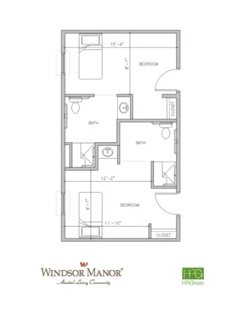 Floorplan of Windsor Manor Indianola, Assisted Living, Memory Care, Indianola, IA 7