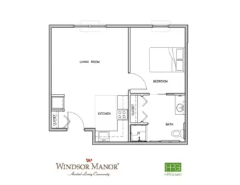 Floorplan of Windsor Manor Indianola, Assisted Living, Memory Care, Indianola, IA 9