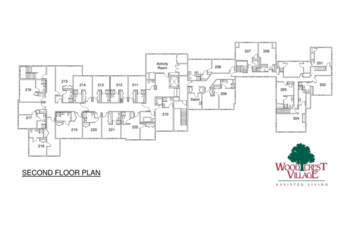 Floorplan of Woodcrest Village, Assisted Living, New London, NH 7