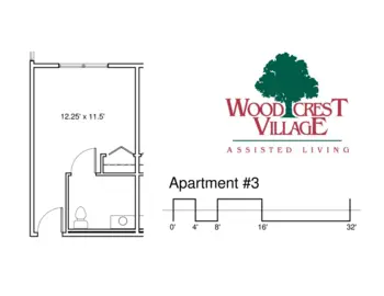 Floorplan of Woodcrest Village, Assisted Living, New London, NH 10