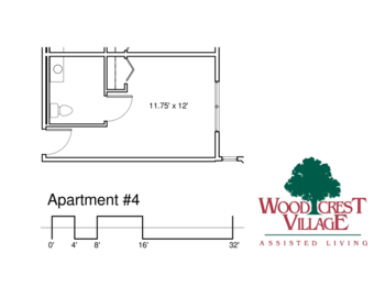 Floorplan of Woodcrest Village, Assisted Living, New London, NH 11
