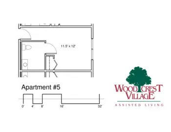 Floorplan of Woodcrest Village, Assisted Living, New London, NH 12