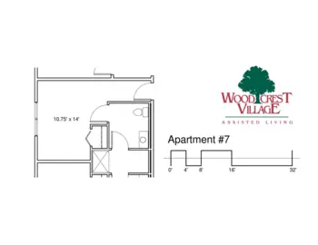 Floorplan of Woodcrest Village, Assisted Living, New London, NH 14