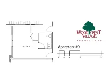Floorplan of Woodcrest Village, Assisted Living, New London, NH 16
