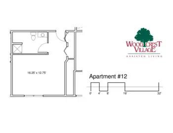 Floorplan of Woodcrest Village, Assisted Living, New London, NH 19
