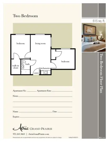 Floorplan of Atria Grand Prairie, Assisted Living, Grand Prairie, TX 4