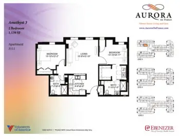 Floorplan of Aurora on France, Assisted Living, Memory Care, Edina, MN 3