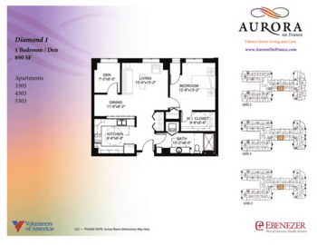 Floorplan of Aurora on France, Assisted Living, Memory Care, Edina, MN 13