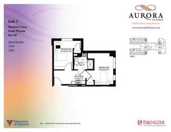 Floorplan of Aurora on France, Assisted Living, Memory Care, Edina, MN 16