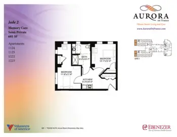 Floorplan of Aurora on France, Assisted Living, Memory Care, Edina, MN 17
