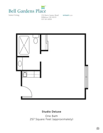 Floorplan of Bell Gardens Place, Assisted Living, Hillsboro, OH 2