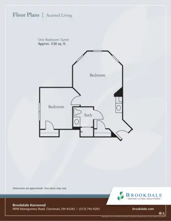 Floorplan of Brookdale Kenwood, Assisted Living, Cincinnati, OH 2